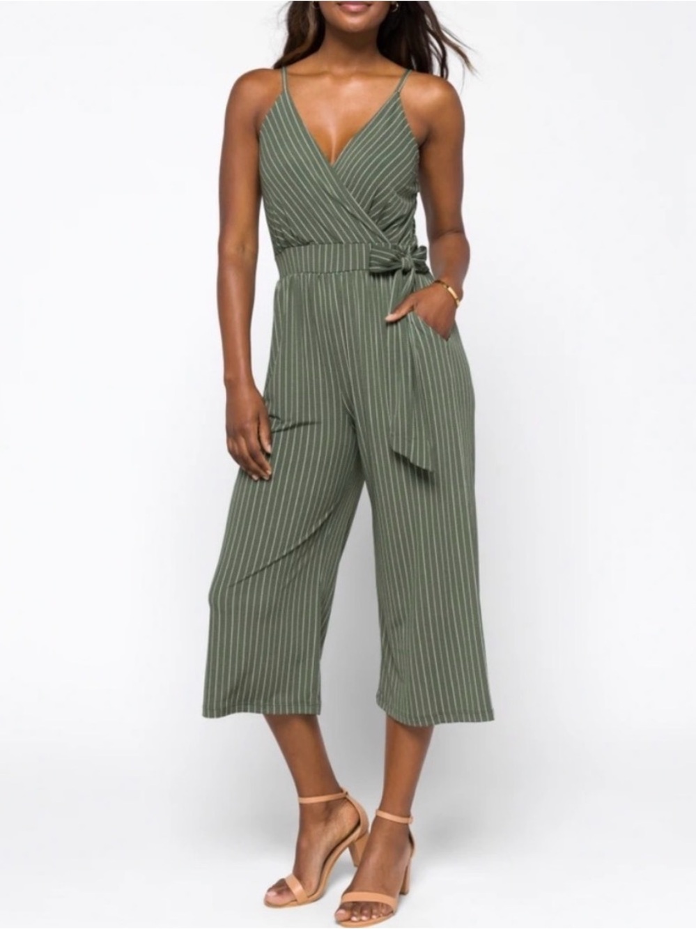 Kaileigh NWOT Rica Knit Crop Jumpsuit size small